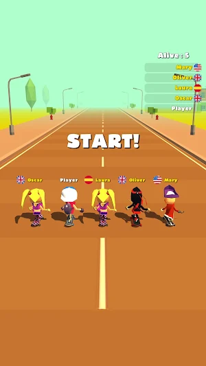 Skateboard King! (Race) Screenshot 0