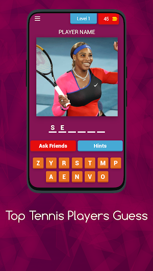 TOP TENNIS PLAYERS GUESS Screenshot 0