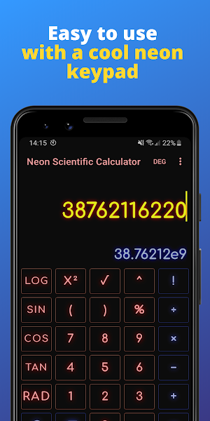 Scientific Calculator - Neon Edition Screenshot 2