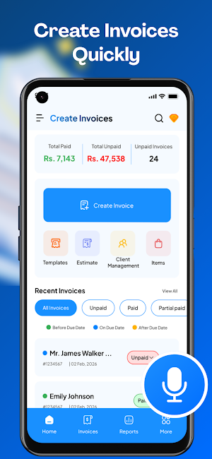 Create Invoices: Invoice Maker Screenshot 0