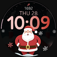 Santa Steps digital watch face