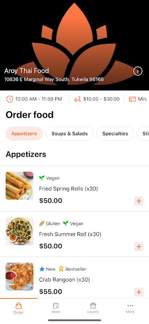 Aroy Thai Food Catering Screenshot 1
