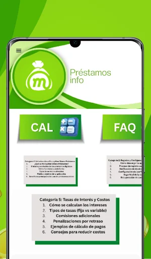 MoneyMan Dinero Préstamos Info Screenshot 1