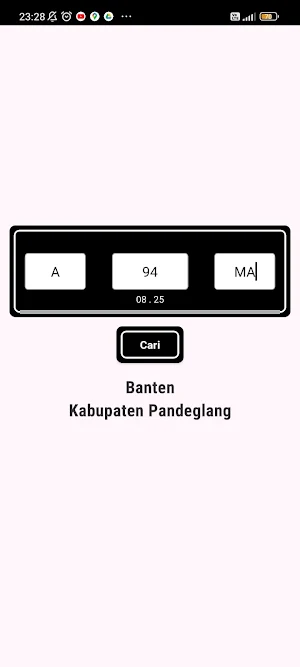 Cek Plat Kendaraan Offline Screenshot 1