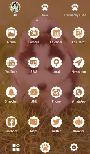 Siberian Husky Pup Theme Screenshot 2