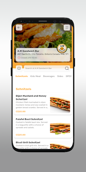 A.M Sandwich Bar Screenshot 2