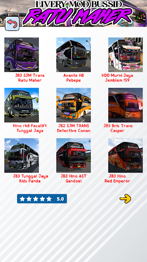 Livery Mod Bussid Ratu Maher Screenshot 1