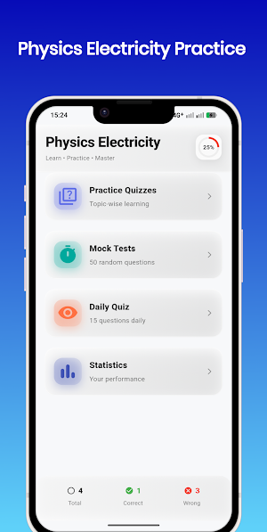 Physics Electricity Practice Screenshot 0