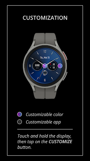 DADAM58B Analog Watch Face Screenshot 2