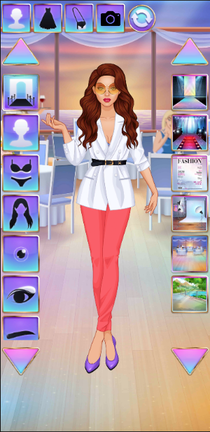 Amigas Fashion Universitárias - Jogos de Vestir Screenshot 2