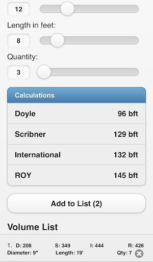 Sawmill Calculator Pro Screenshot 3