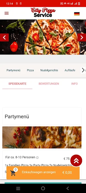 City Pizza Service Screenshot 1