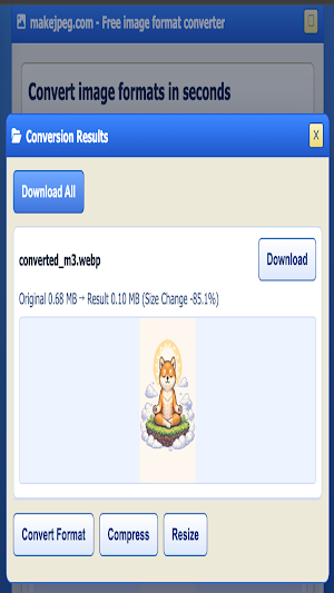 makejpeg:AI Photo Editor Screenshot 1
