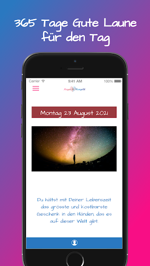 Lebensfreude Tagesmotivation Screenshot 0