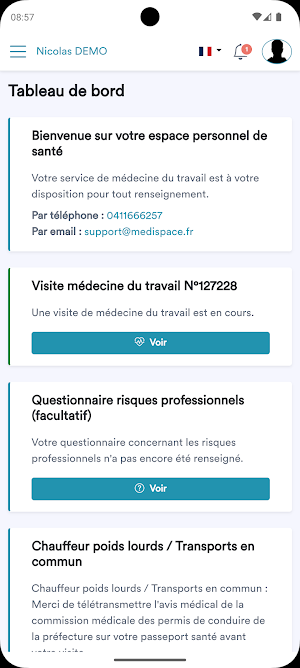Passeport Santé Screenshot 1