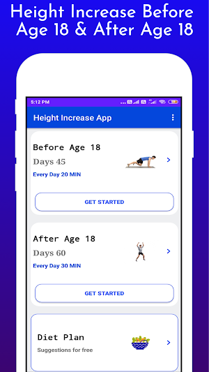 Height Increase Exercise - Workout height increase Screenshot 2
