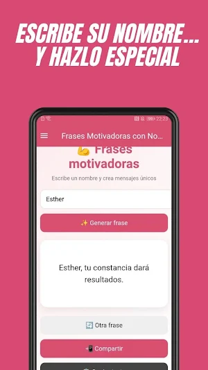 Frases Motivadoras con Nombre Screenshot 1