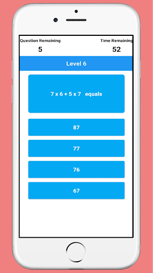 Math Quiz Game Screenshot 1