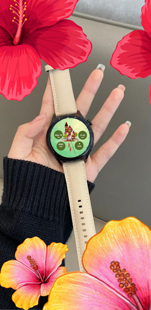 Floral Samsung Watch Face Screenshot 1