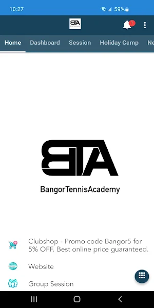 Bangor Tennis Academy Screenshot 1