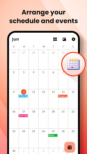 Calendar : events of 2025 Screenshot 1