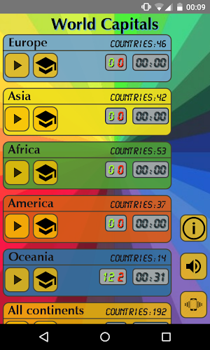 World Capitals (Quiz). Educational game. Screenshot 0