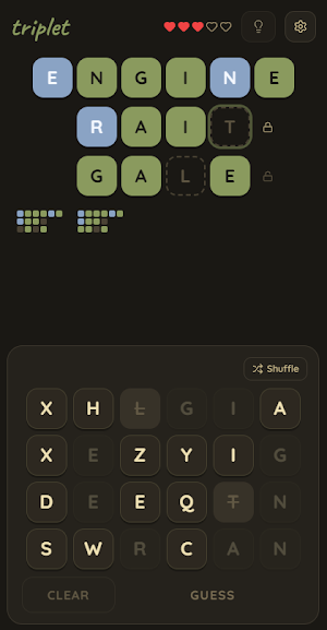 Triplet: 3-Word Puzzle Screenshot 1