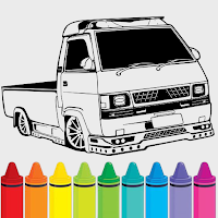 Pickup Car Coloring book