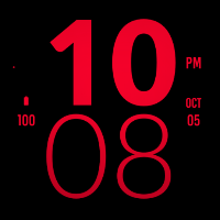 Red Cherry Large Watch Face