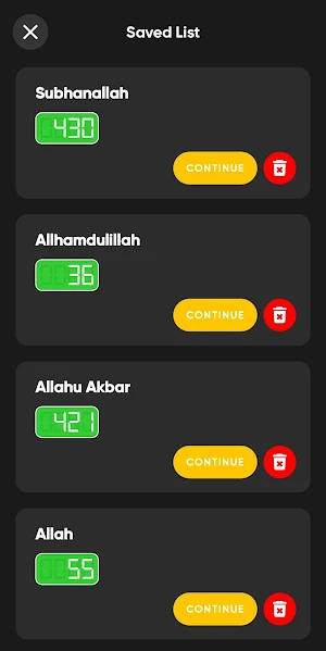 Digital Tasbeeh Counter Screenshot 3