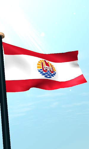 French Polynesia Flag 3D Screenshot 3