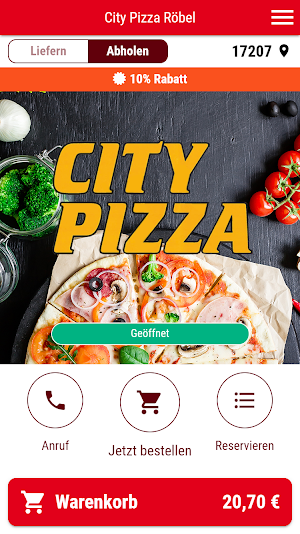 City Pizza Röbel Screenshot 0