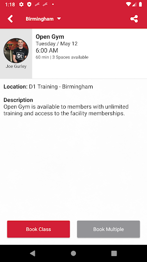 D1 Training Screenshot 2