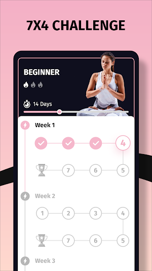 Girls Yoga Club - Women Yoga Home Workout Exercise Screenshot 2
