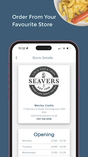 Seavers Fish & Chips Screenshot 0