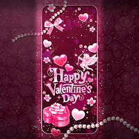 Bling Pink Valentine-Wallpaper