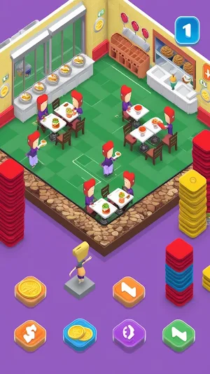 Idle Burger Shop Tycoon 3D Screenshot 0