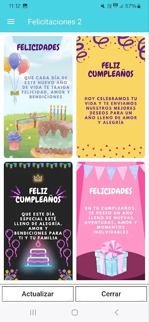 carta de cumpleaños Screenshot 1