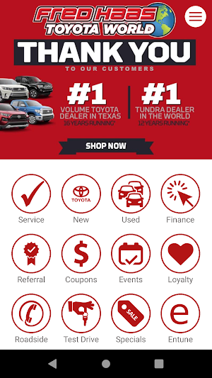 Fred Haas Toyota World Screenshot 2