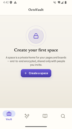 OctoVault: Encrypted Knowledge Screenshot 1