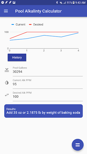 Pool Chemical Calculator Screenshot 3