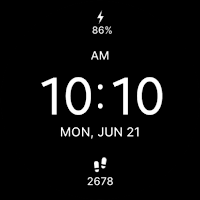 Dark Black Watch Face