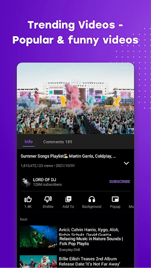 DailyTube - Daily Tube Player Screenshot 2