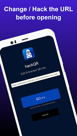 Hackqr - QR Reader to control before you launch Screenshot 3