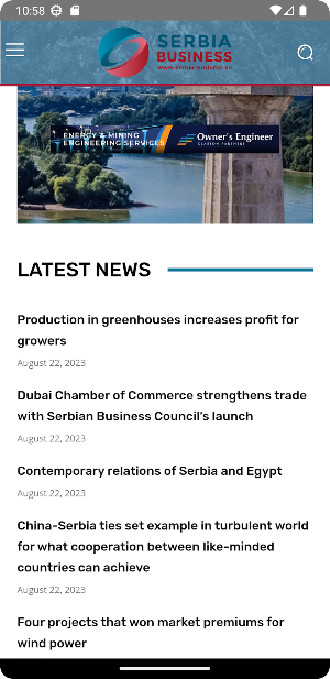 Serbia Business News Screenshot 0