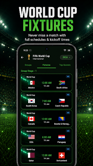 World Cup 2026 Live Scores Screenshot 2