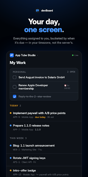 devBoard Screenshot 1