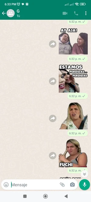 Stickers de las perdidas Screenshot 2