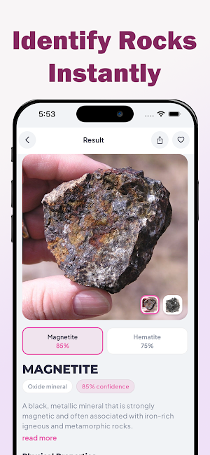 Rock Identifier Stone Scan Screenshot 0