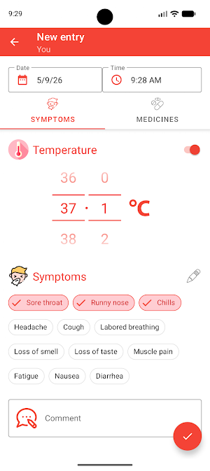Healthbook: Symptom Tracker Screenshot 2